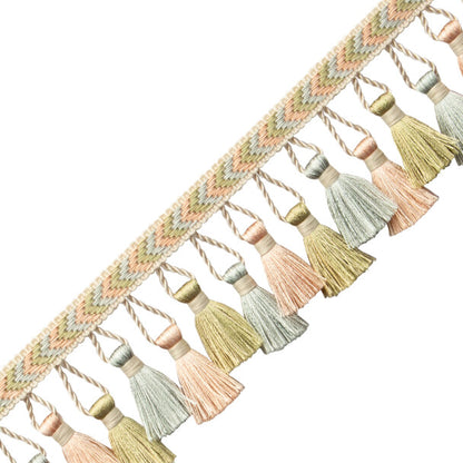 Bagatelle Tassel Fringe Trim by Samuel & Sons in Bloom