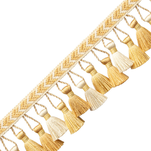 Bagatelle Tassel Fringe Trim by Samuel & Sons in Jonquil