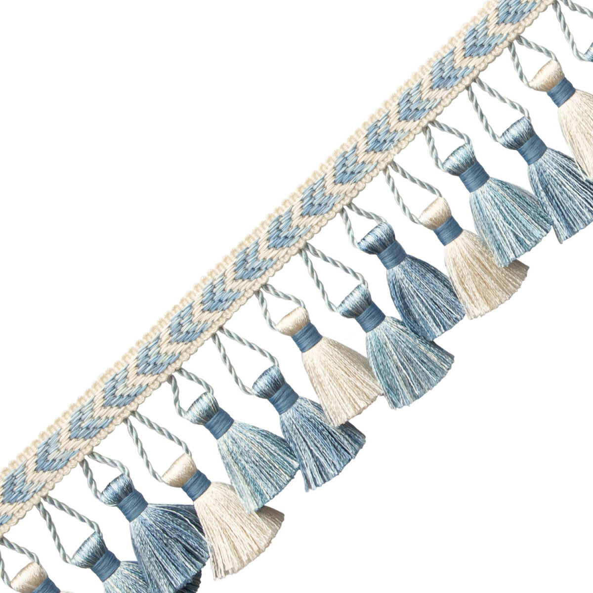 Bagatelle Tassel Fringe Trim by Samuel & Sons in Hydrangea
