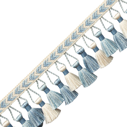 Bagatelle Tassel Fringe Trim by Samuel & Sons in Hydrangea
