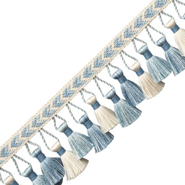 Bagatelle Tassel Fringe Trim by Samuel & Sons in Hydrangea