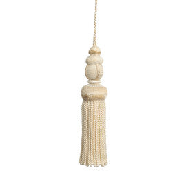 Bagatelle Key Tassel Trim by Samuel & Sons in Gardenia