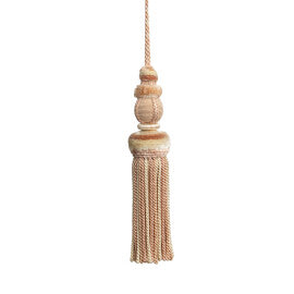 Bagatelle Key Tassel Trim by Samuel & Sons in Petal