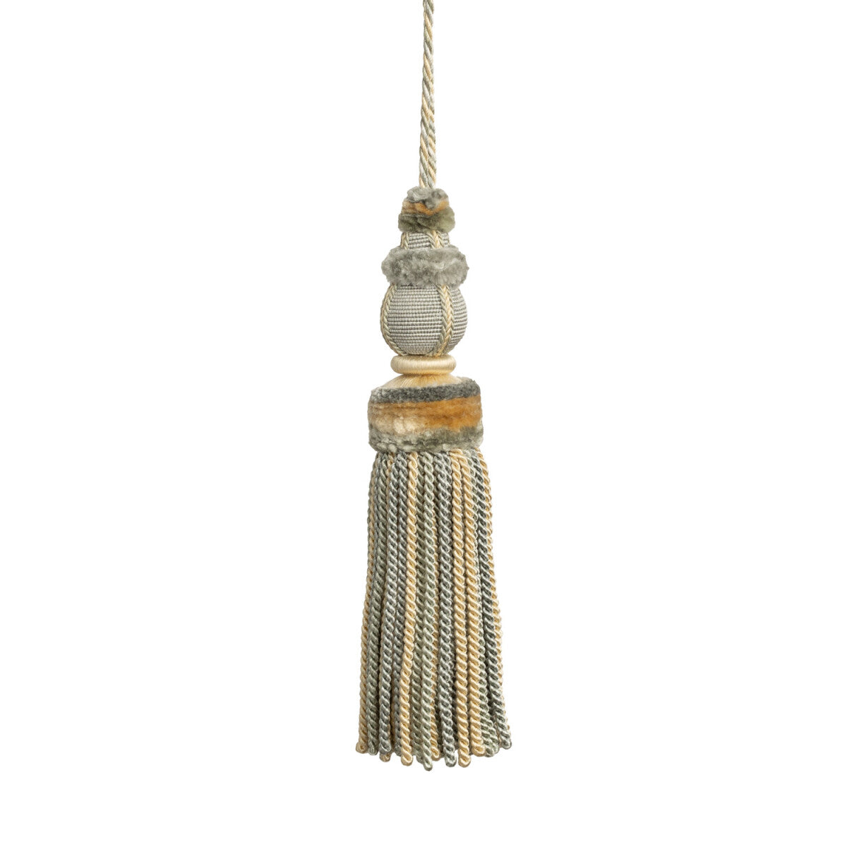 Bagatelle Key Tassel Trim by Samuel & Sons in Dewdrop