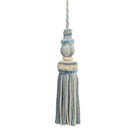 Bagatelle Key Tassel Trim by Samuel & Sons in Hydrangea