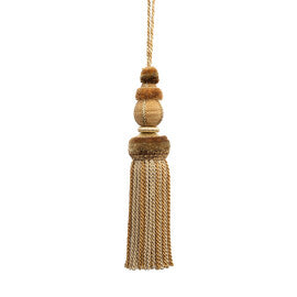 Bagatelle Key Tassel Trim by Samuel & Sons in Gilded Gold