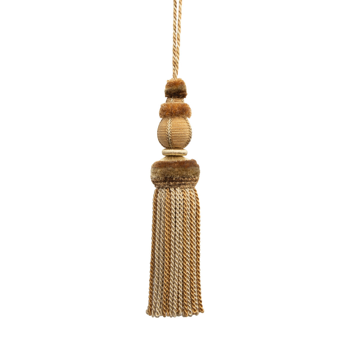 Bagatelle Key Tassel Trim by Samuel & Sons in Gilded Gold