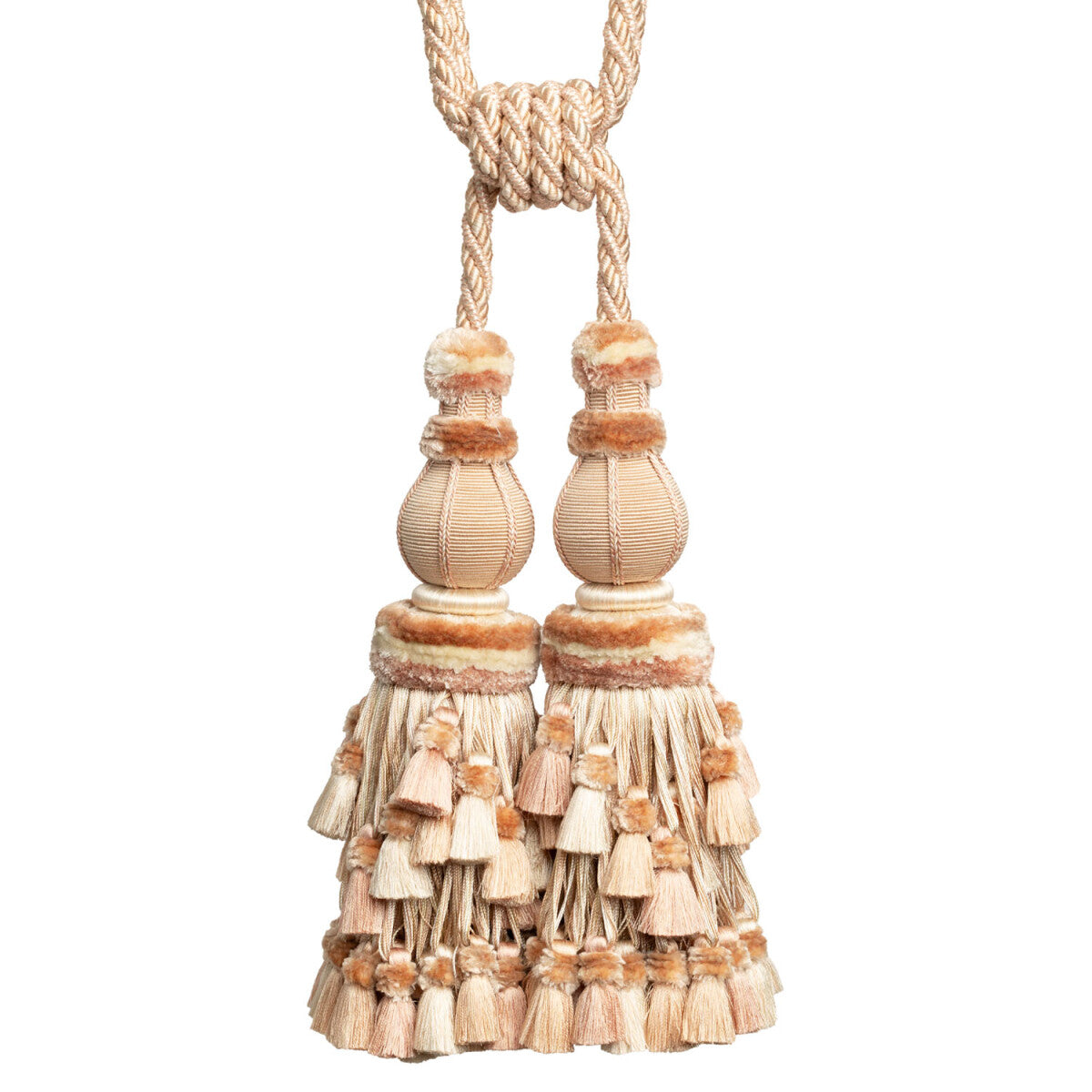 Bagatelle Double Tassel Tieback by Samuel & Sons in Petal, TT-60855-02, swatch