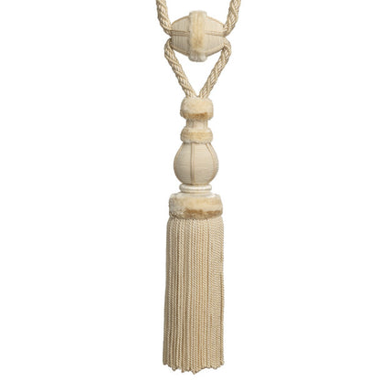 Bagatelle Single Tassel Tieback by Samuel & Sons in Gardenia