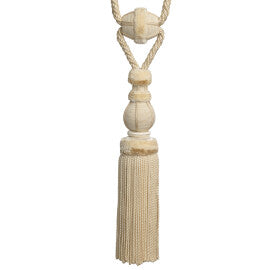 Bagatelle Single Tassel Tieback by Samuel & Sons in Gardenia
