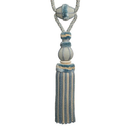 Bagatelle Single Tassel Tieback by Samuel & Sons in Hydrangea