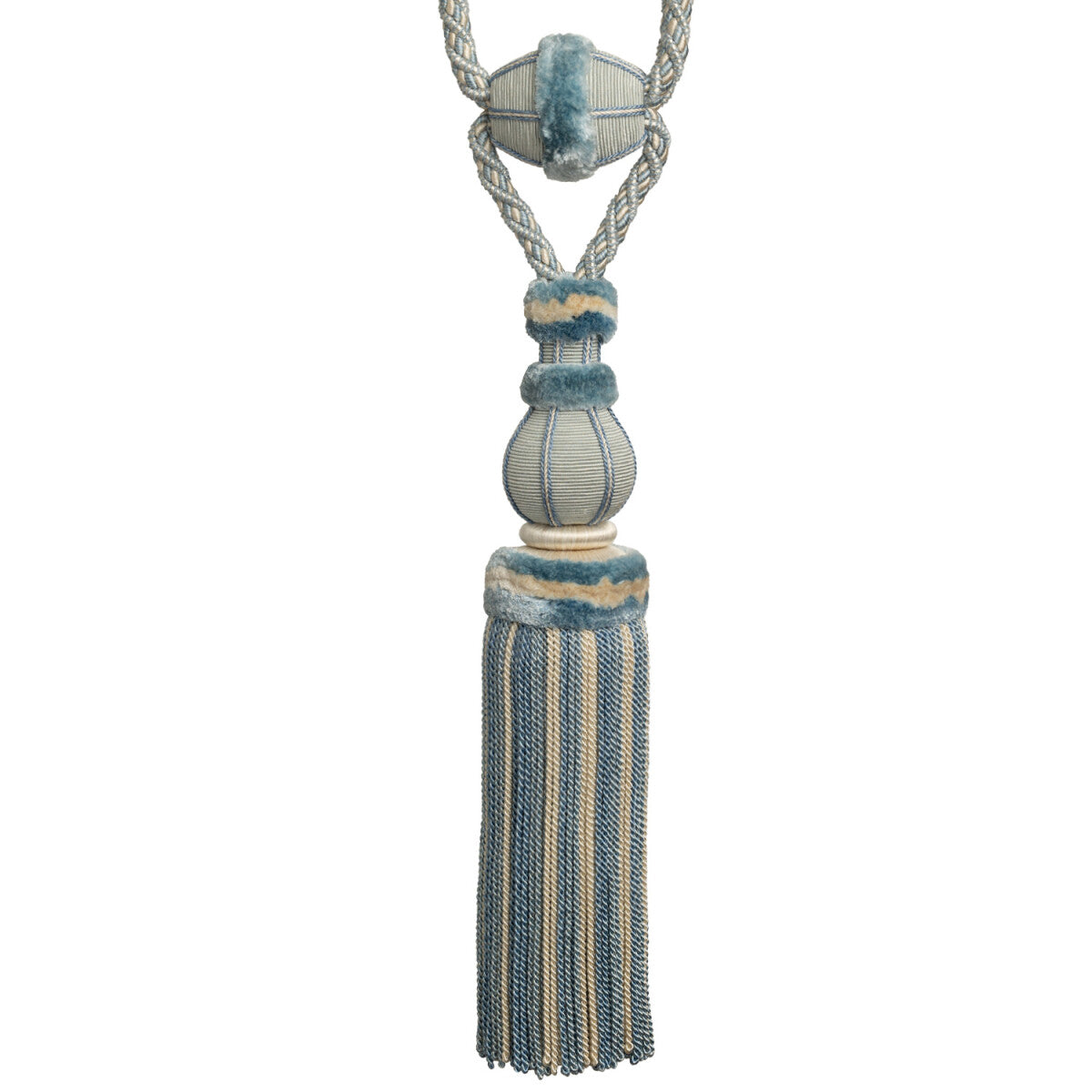 Bagatelle Single Tassel Tieback by Samuel & Sons in Hydrangea