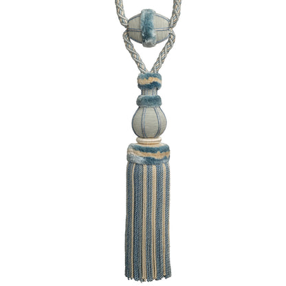 Bagatelle Single Tassel Tieback by Samuel & Sons in Hydrangea