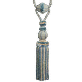 Bagatelle Single Tassel Tieback by Samuel & Sons in Hydrangea