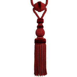 Bagatelle Single Tassel Tieback by Samuel & Sons in Scarlet Rose