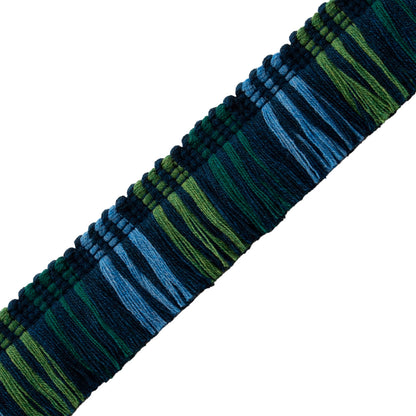 Oceanside Brush Fringe Trim by Samuel & Sons in Marine