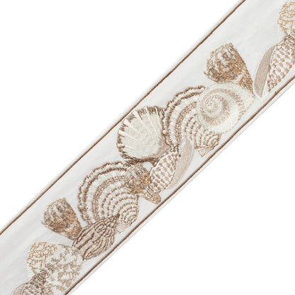 Corsica Seashell Border Trim by Samuel & Sons in Oyster