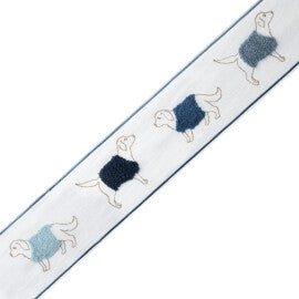 Goldador Bouclé Border Trim by Samuel & Sons in Indigo