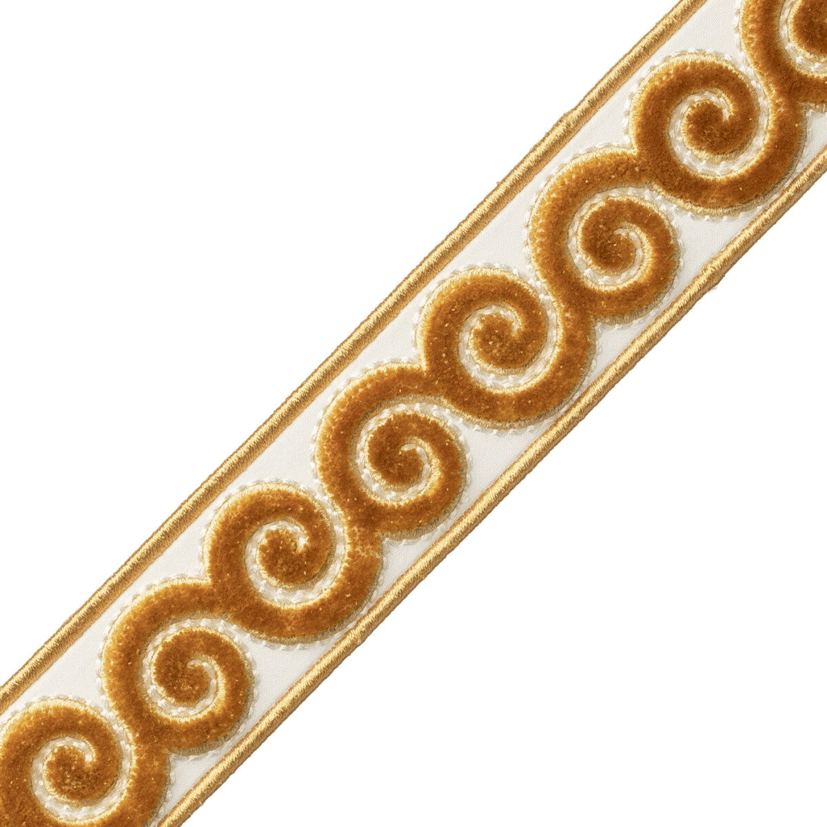 Linora Velvet Border Trim by Samuel & Sons in Medallion