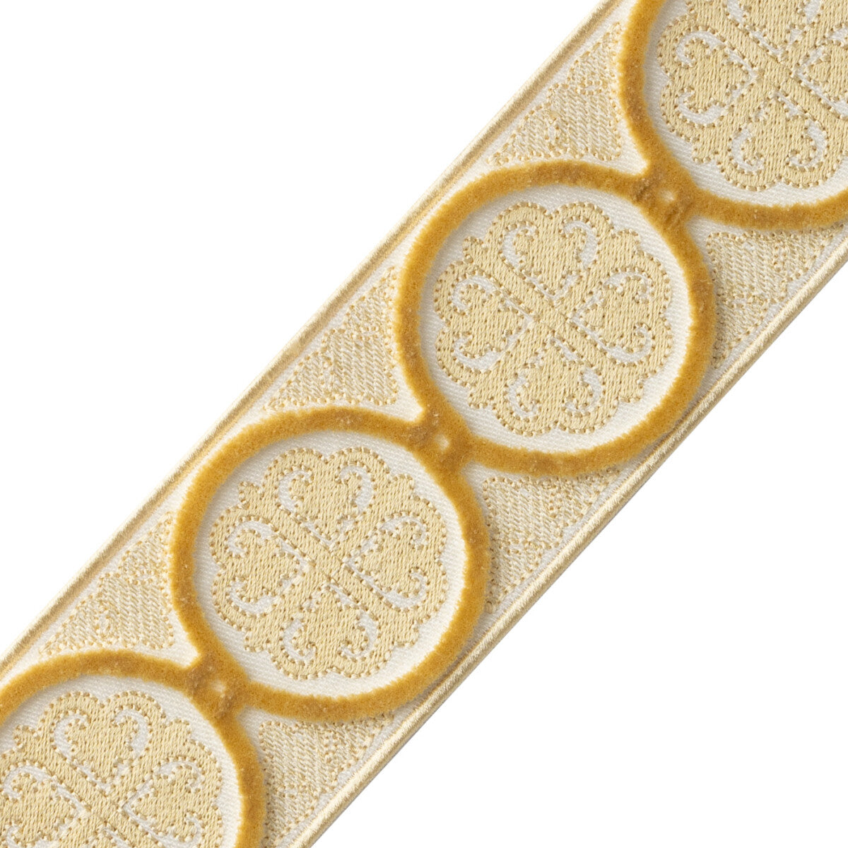 Paloma Velvet Border Trim by Samuel & Sons in Jonquil