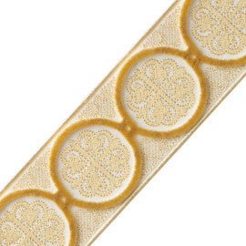 Paloma Velvet Border Trim by Samuel & Sons in Jonquil