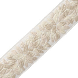 Corsica Botanical Border Trim by Samuel & Sons in Canvas
