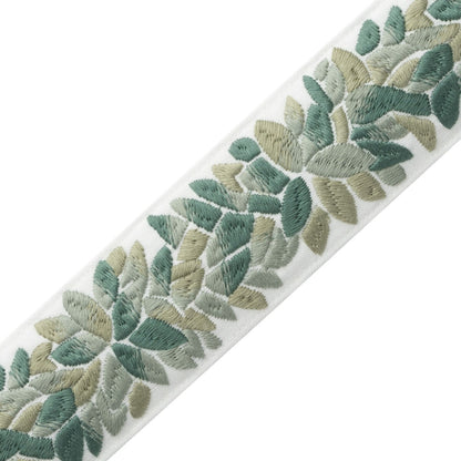 Corsica Botanical Border Trim by Samuel & Sons in Willow
