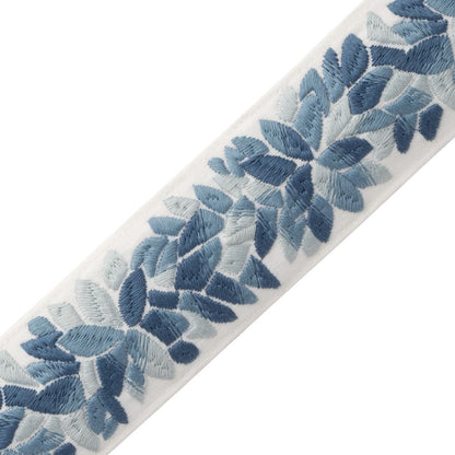 Corsica Botanical Border Trim by Samuel & Sons in Ocean