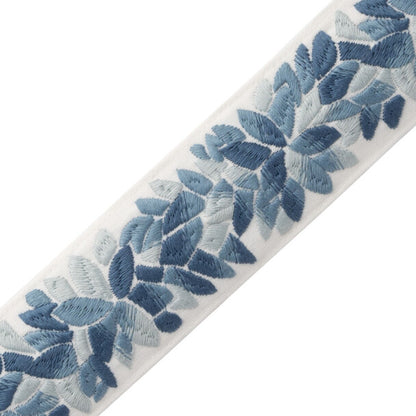 Corsica Botanical Border Trim by Samuel & Sons in Ocean