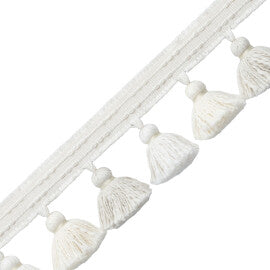 Cavallo Tassel Fringe Trim by Samuel & Sons in Sail