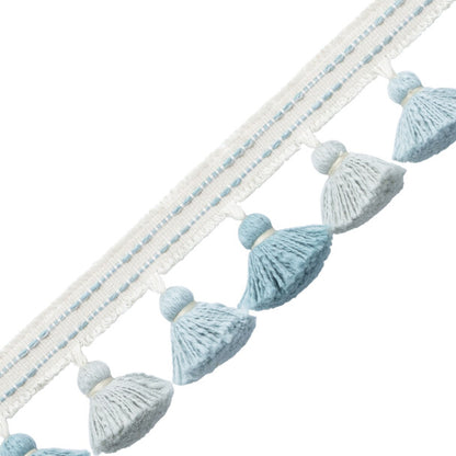 Cavallo Tassel Fringe Trim by Samuel & Sons in Aquamarine