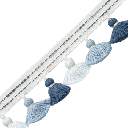 Cavallo Tassel Fringe Trim by Samuel & Sons in Ocean