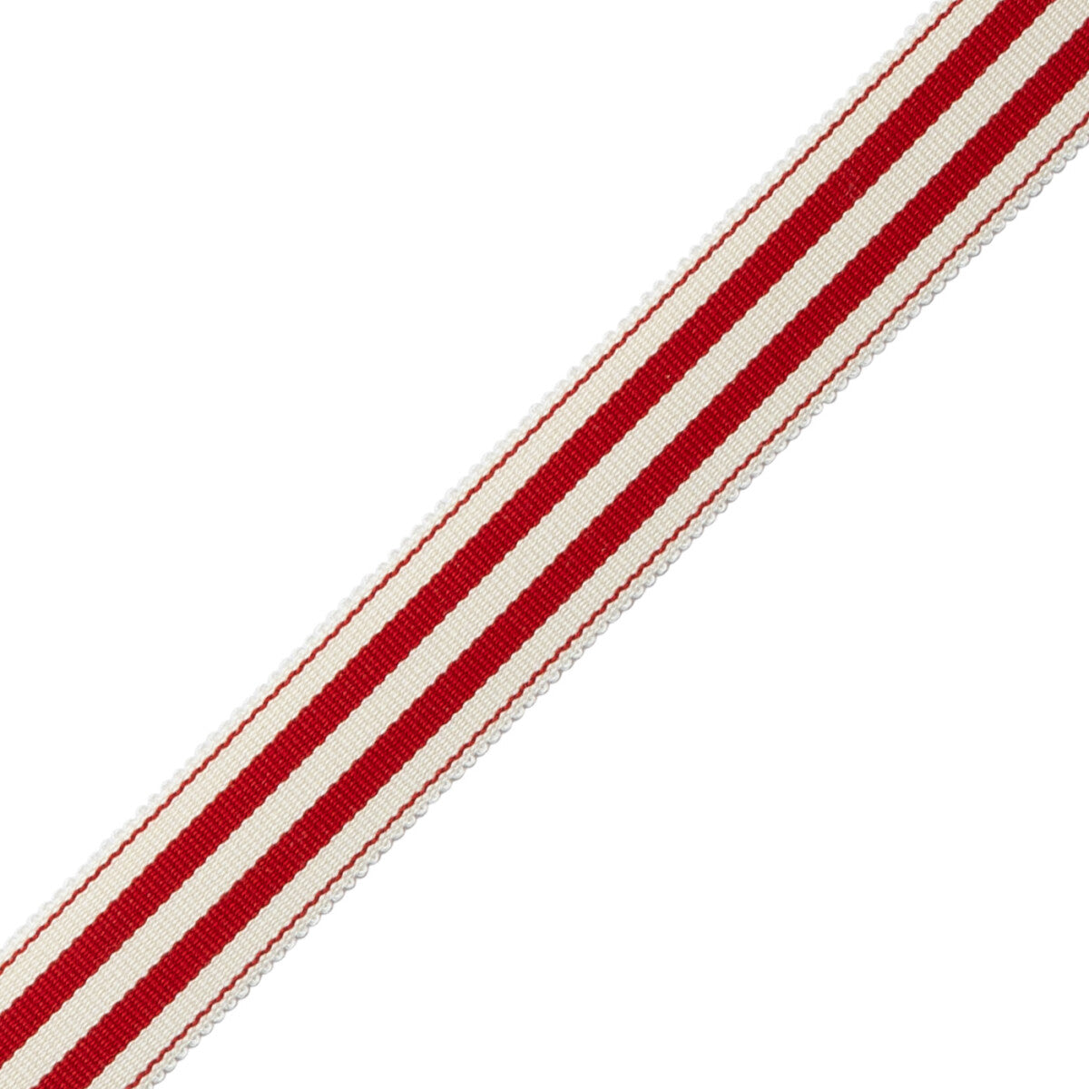 Mds 1" (26 Mm) Stripe Border Trim by Samuel & Sons in Red