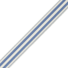 Mds 1" (26 Mm) Stripe Border Trim by Samuel & Sons in Iris