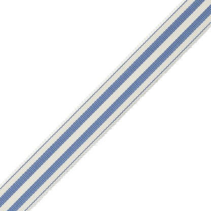 Mds 1" (26 Mm) Stripe Border Trim by Samuel & Sons in Iris
