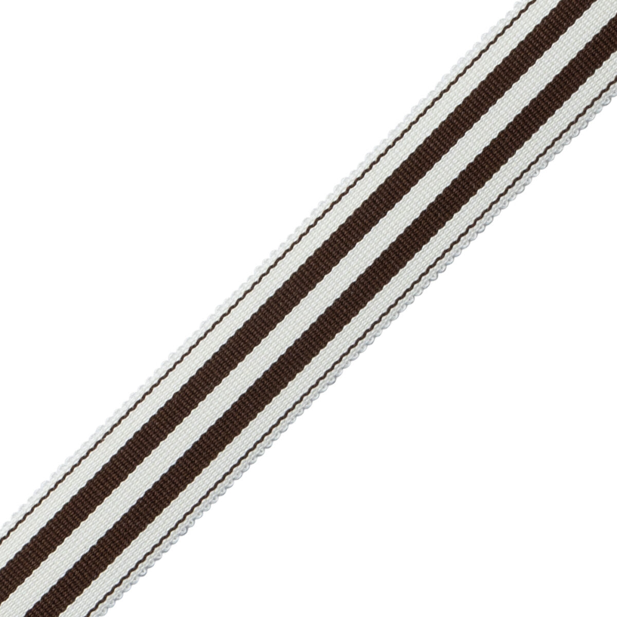 Mds 1" (26 Mm) Stripe Border Trim by Samuel & Sons in Chocolate