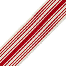 Mds 2" (51 Mm) Stripe Border Trim by Samuel & Sons in Red