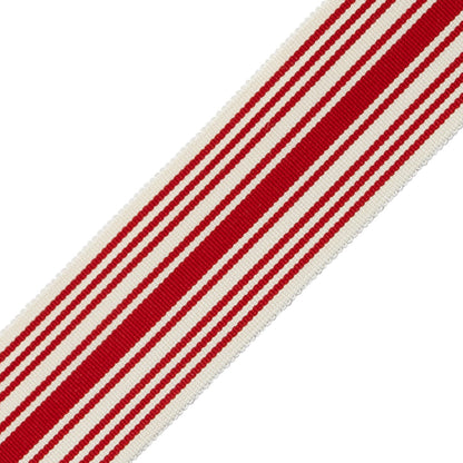 Mds 2" (51 Mm) Stripe Border Trim by Samuel & Sons in Red