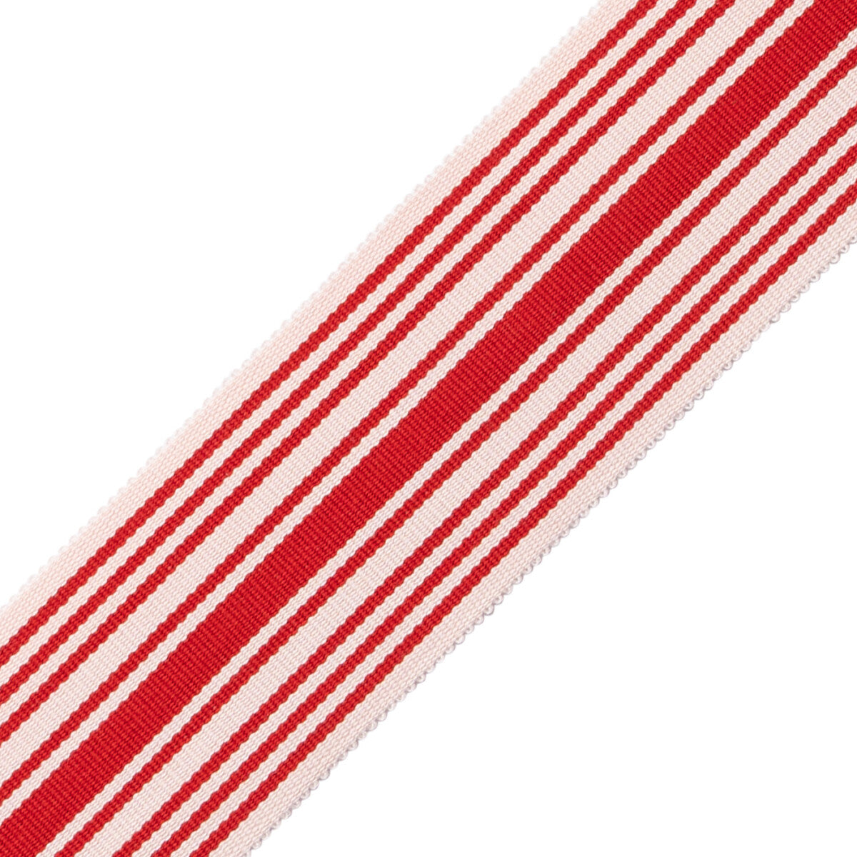 Mds 2" (51 Mm) Stripe Border Trim by Samuel & Sons in Poppy