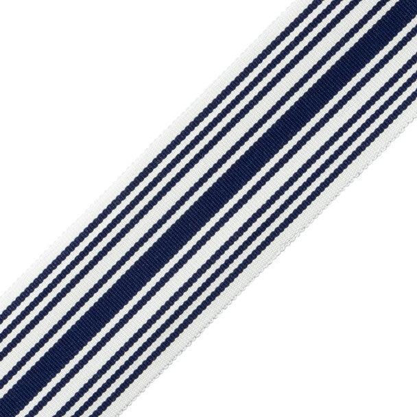 Mds 2" (51 Mm) Stripe Border Trim by Samuel & Sons in Sapphire