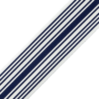 Mds 2" (51 Mm) Stripe Border Trim by Samuel & Sons in Sapphire