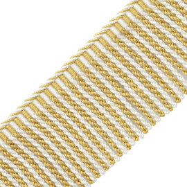 Mds 3" (76 Mm) Stripe Bullion Fringe Trim by Samuel & Sons in Wheat