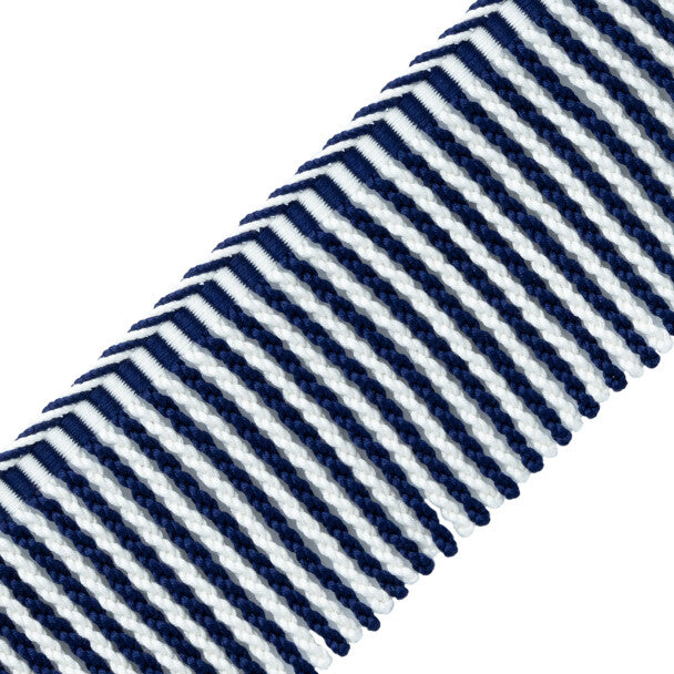 Mds 3" (76 Mm) Stripe Bullion Fringe Trim by Samuel & Sons in Sapphire