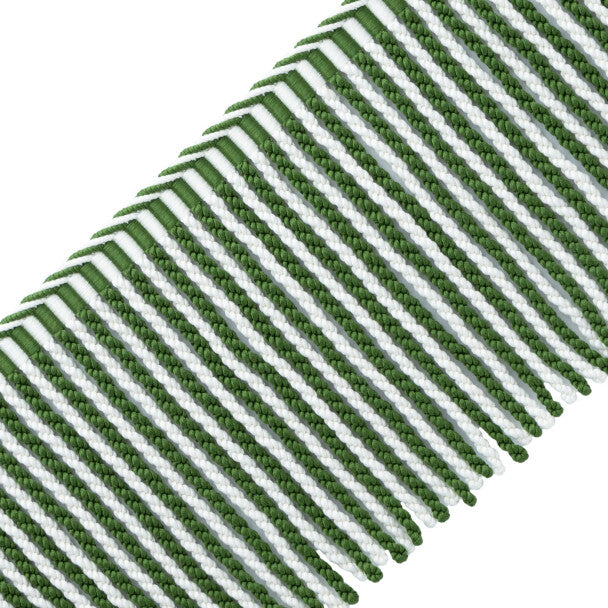 Mds 8.25" (21 Cm) Stripe Bullion Fringe Trim by Samuel & Sons in Fern