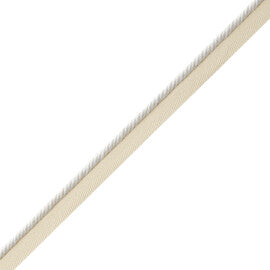 Mds Rosette Cord With Tape Trim by Samuel & Sons in White