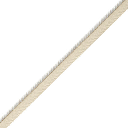 Mds Rosette Cord With Tape Trim by Samuel & Sons in White