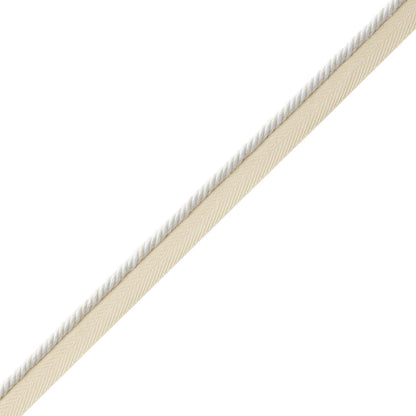 Mds Rosette Cord With Tape Trim by Samuel & Sons in White
