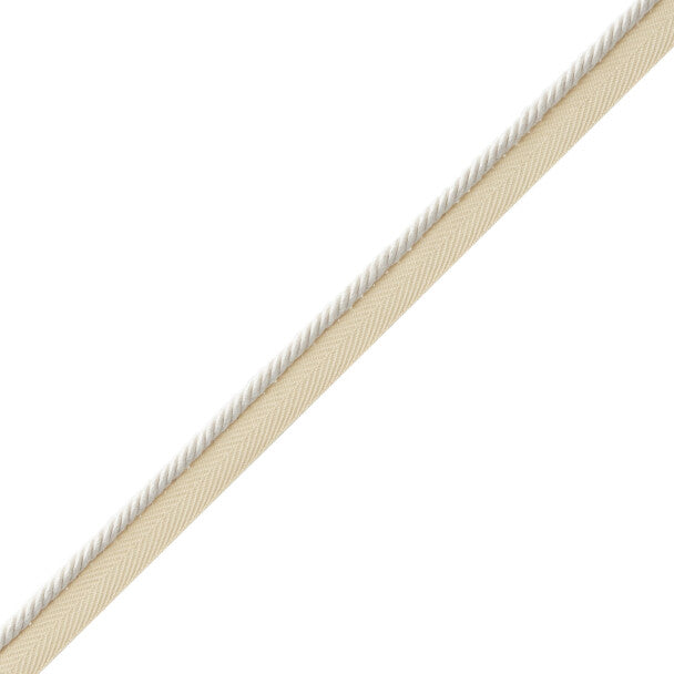Mds Rosette Cord With Tape Trim by Samuel & Sons in Ivory