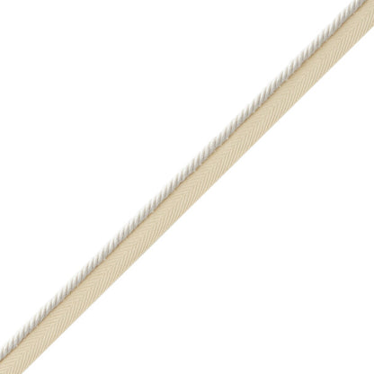 Mds Rosette Cord With Tape Trim by Samuel & Sons in Ivory