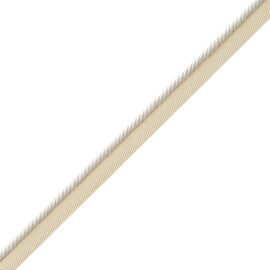 Mds Rosette Cord With Tape Trim by Samuel & Sons in Ivory